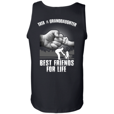Tata And Granddaughter Best Friends For Life-T-Shirt & Hoodie-Unisex Tank-Black
