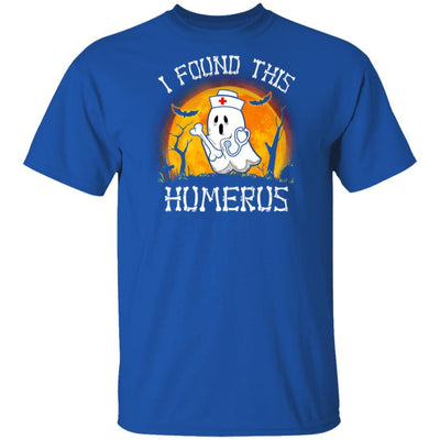 Funny Halloween Boo Nurse I Found This Humerus-T-Shirt & Hoodie-Classic T-Shirt-Royal