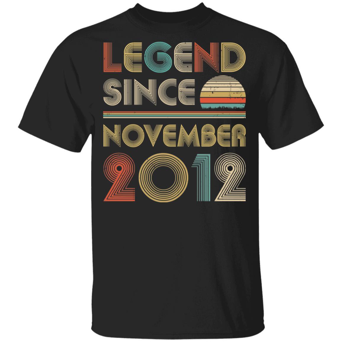 Legend Since November 2012 Vintage 10th Birthday Gifts Youth