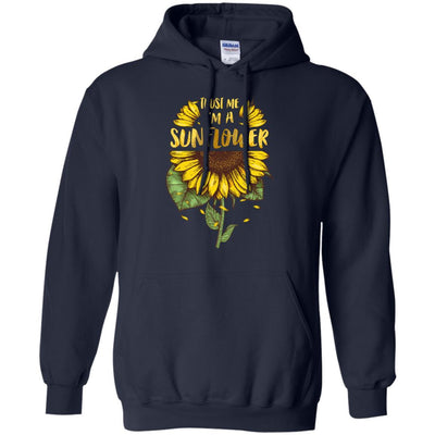 Trust Me I'm A Sunflower For Girls-T-Shirt & Tank Top-Pullover Hoodie-Navy