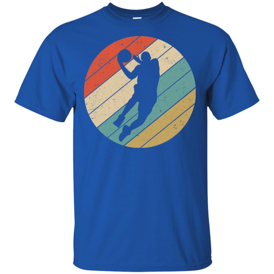 Retro Vintage Basketball Gifts-T-Shirt & Tank Top-Classic T-Shirt-Royal