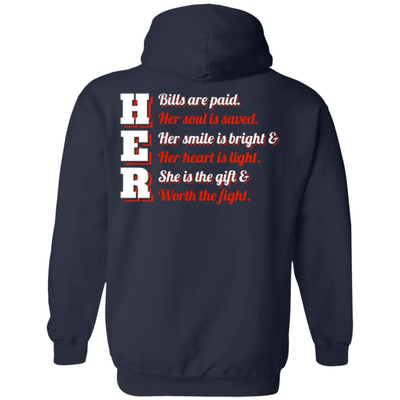 Her Bills Are Paid Her Soul Is Saved-T-Shirt & Hoodie-Pullover Hoodie-Navy