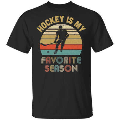 Hockey Is My Favorite Season Vintage-T-Shirt & Hoodie-Classic T-Shirt-Black