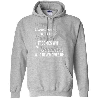 Encephalitis Awareness Daughter Warrior Gifts-T-Shirt & Hoodie-Pullover Hoodie-Sport Grey