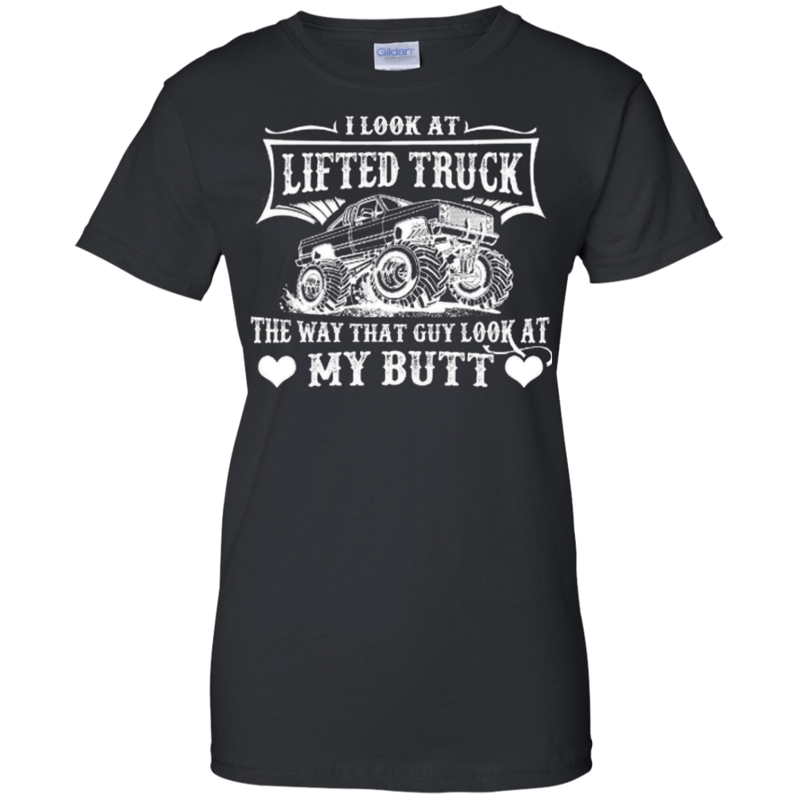I Look At Lifted Truck-T-Shirt & Hoodie-Women's T-Shirt-Black