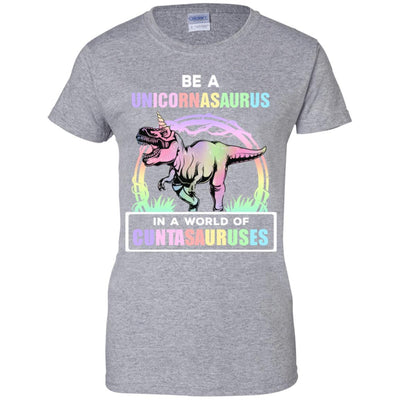 Be A Unicornasaurus Rex A World Of Cuntasauruses-T-Shirt & Tank Top-Women's T-Shirt-Sport Grey