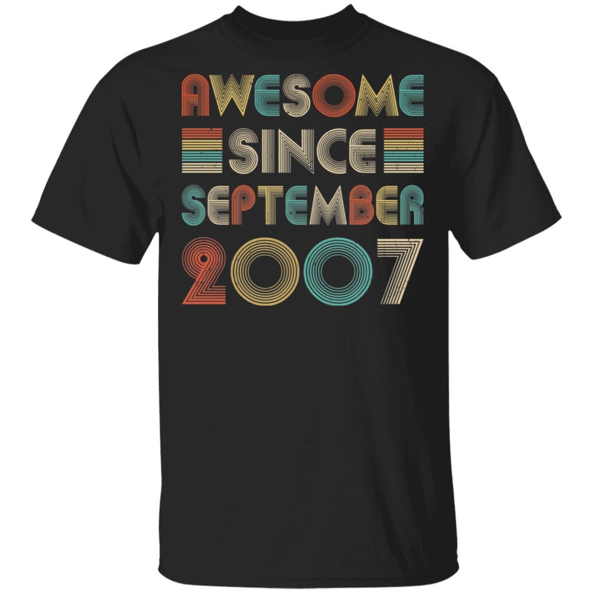 Awesome Since September 2007 Vintage 15th Birthday Gifts