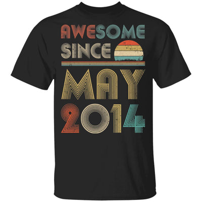 Awesome Since May 2014 Vintage 7th Birthday Gifts Youth-Youth Shirt-Youth T-Shirt-Black