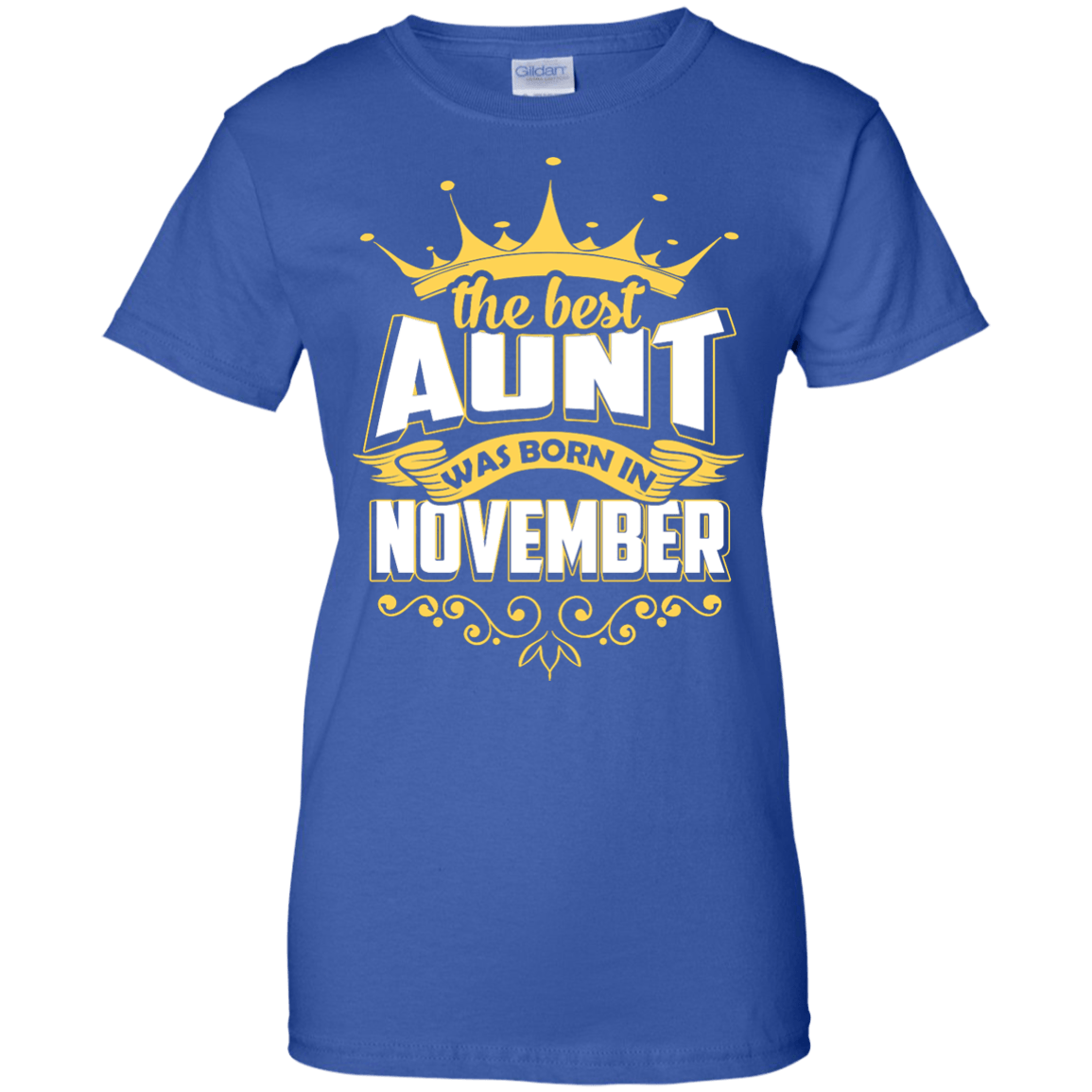 The Best Aunt Was Born In November-T-Shirt & Hoodie-Women's T-Shirt-Royal