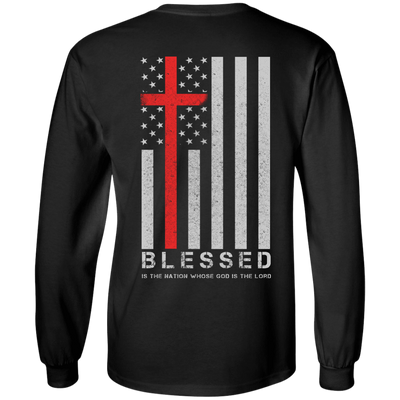 One Nation Under God Blessed-T-Shirt & Hoodie-Long Sleeve T-Shirt-Black