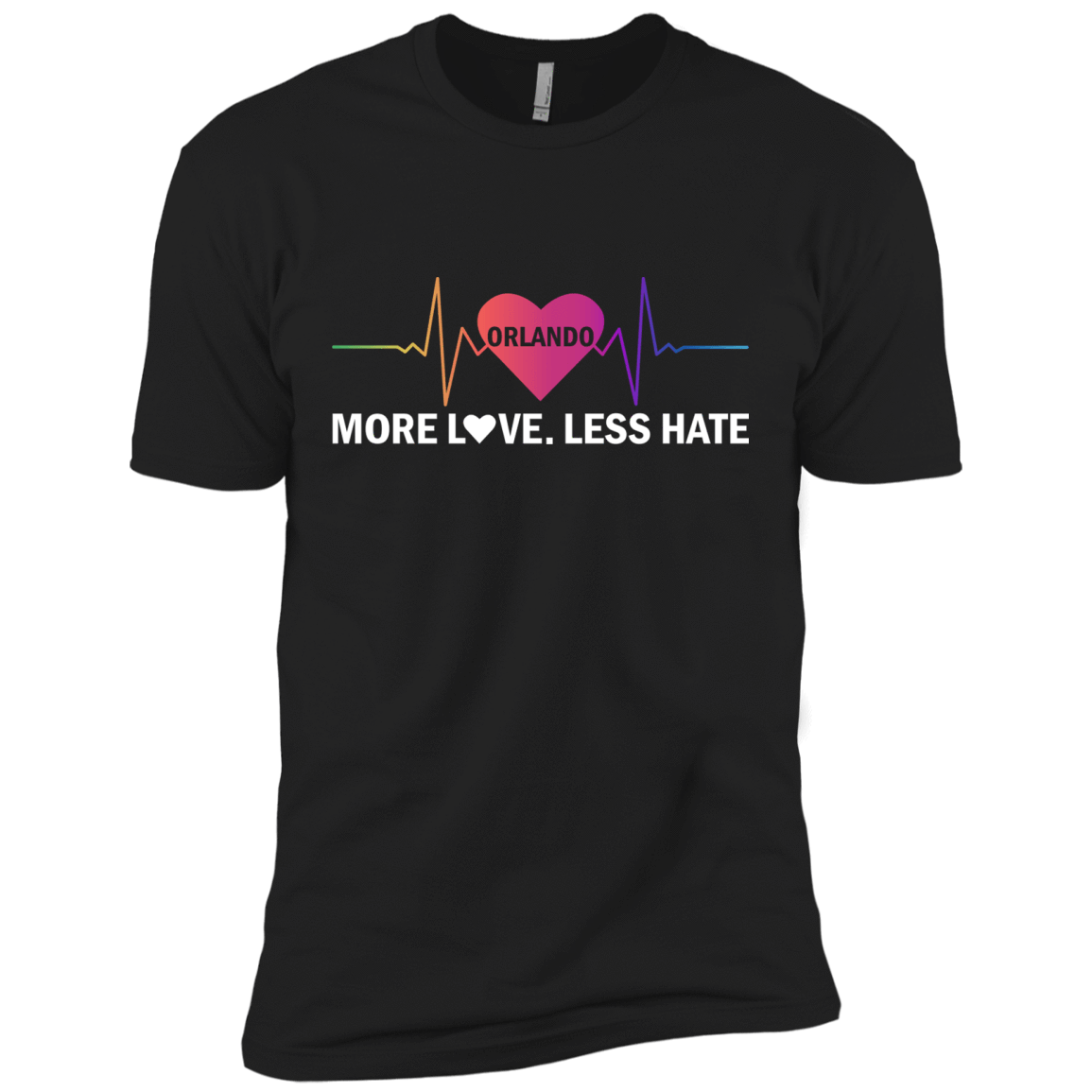 More Love Less Hate - Orlando-T-Shirt & Hoodie-Premium T-Shirt-Black