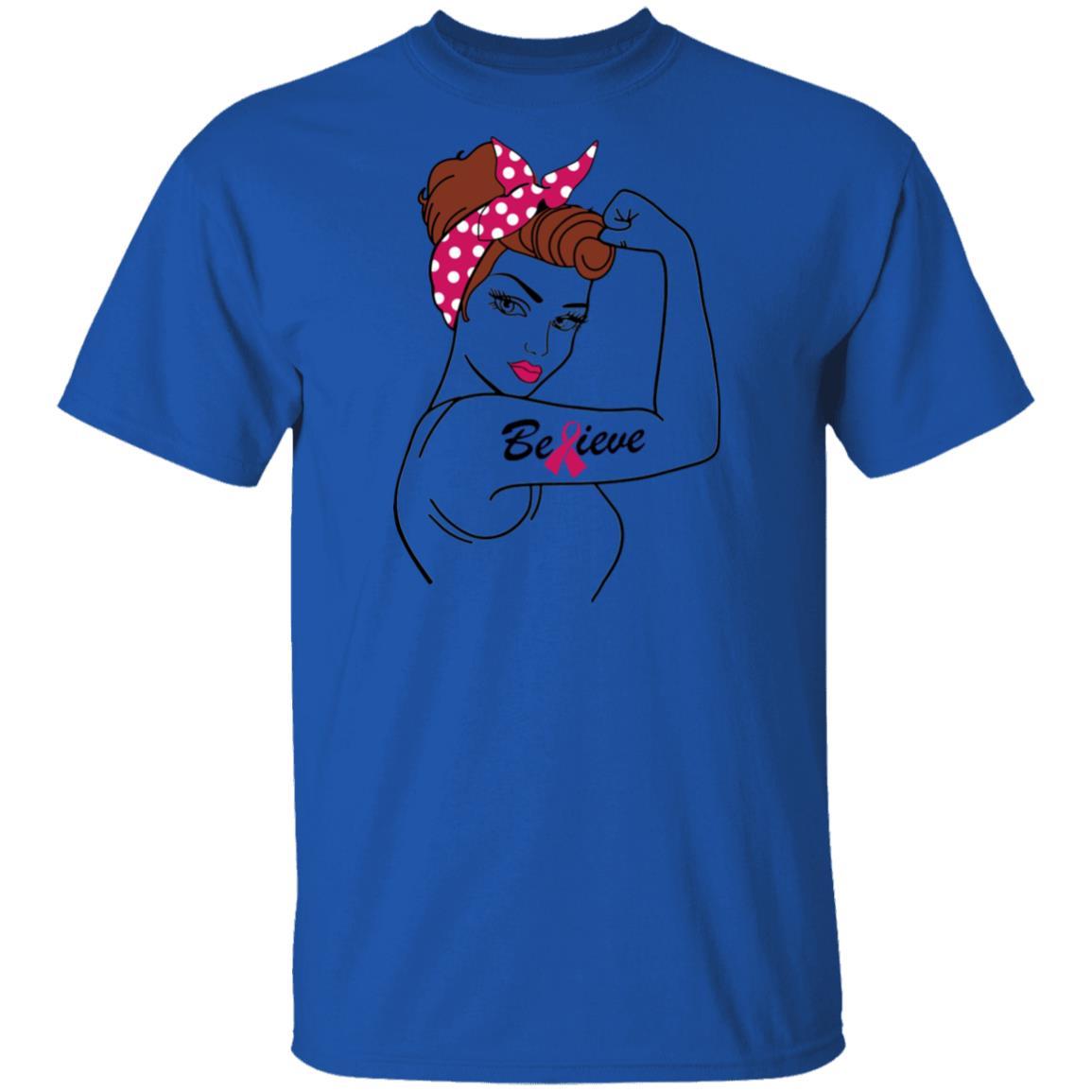 Support Multiple Myeloma Awareness Warrior Believe-T-Shirt & Hoodie-Classic T-Shirt-Royal