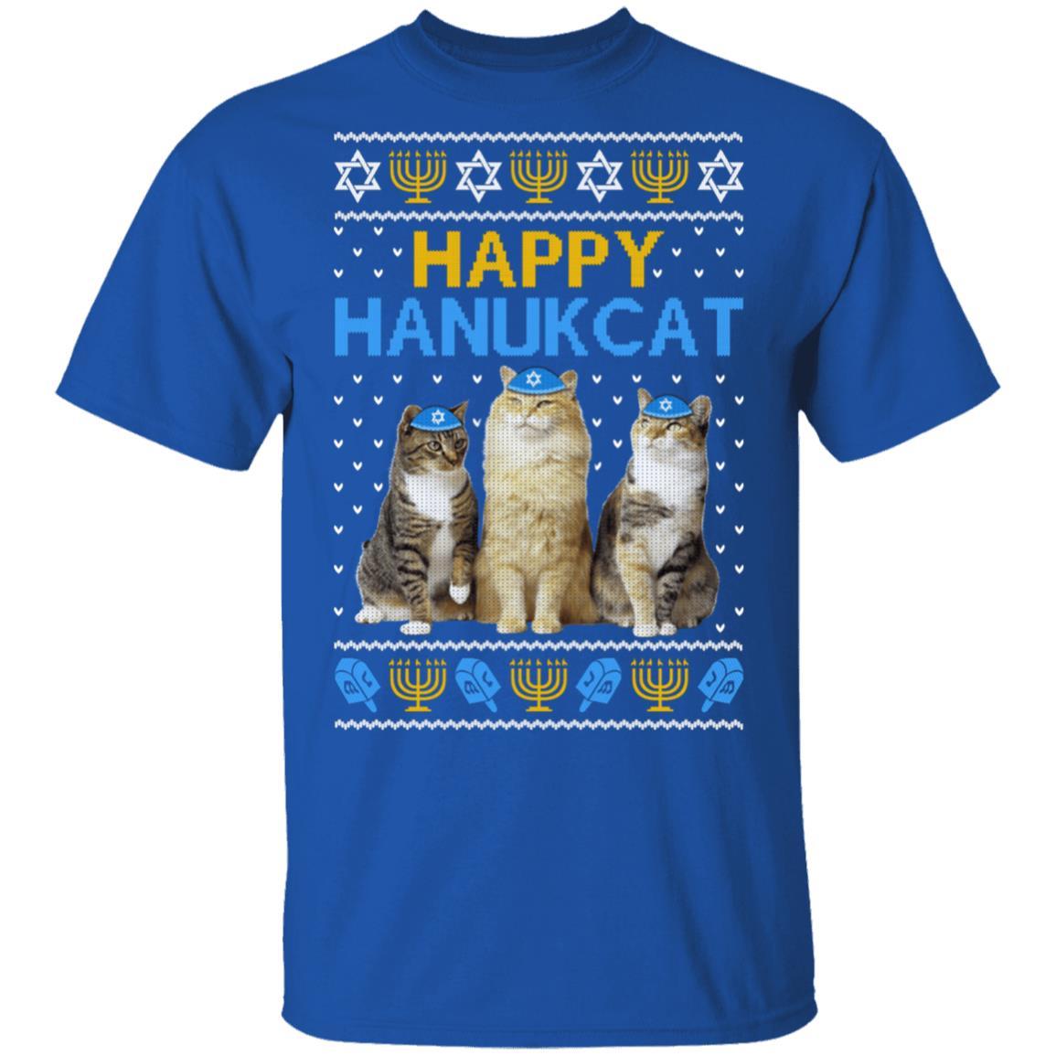 Happy Hanukcat-T-Shirt & Sweatshirt-Classic T-Shirt-Royal