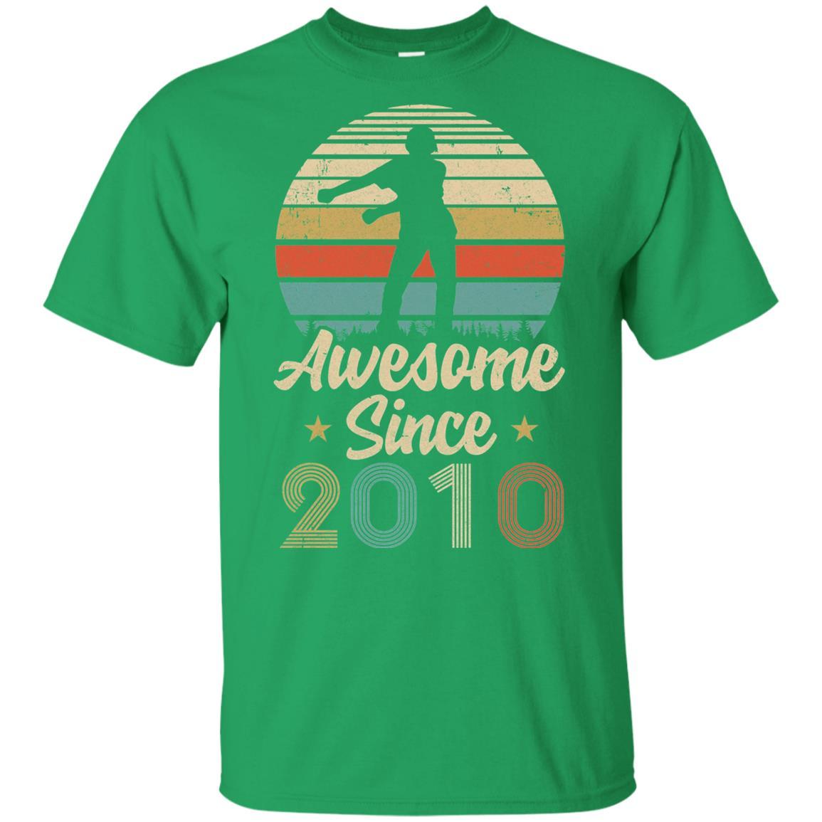 Vintage Flossing Awesome Since 2010 11th Birthday Gift Youth-Youth Shirt-Youth T-Shirt-Irish Green