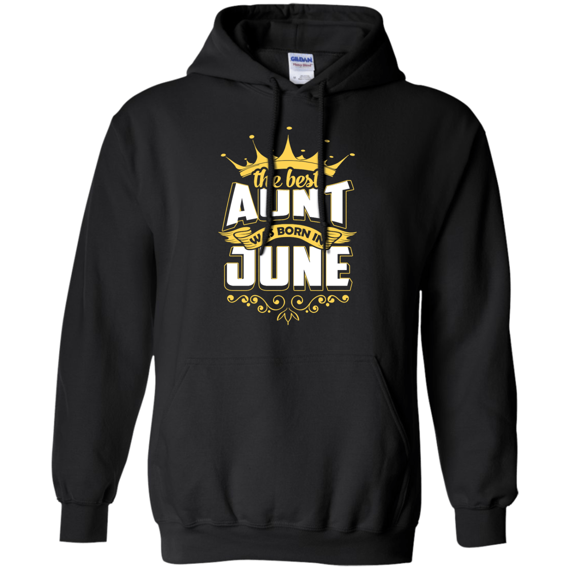 The Best Aunt Was Born In June-T-Shirt & Hoodie-Pullover Hoodie-Black