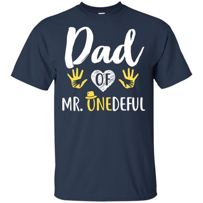 Funny Dad Of Mr. Onederful Wonderful 1st Birthday Boy-T-Shirt & Hoodie-Classic T-Shirt-Navy