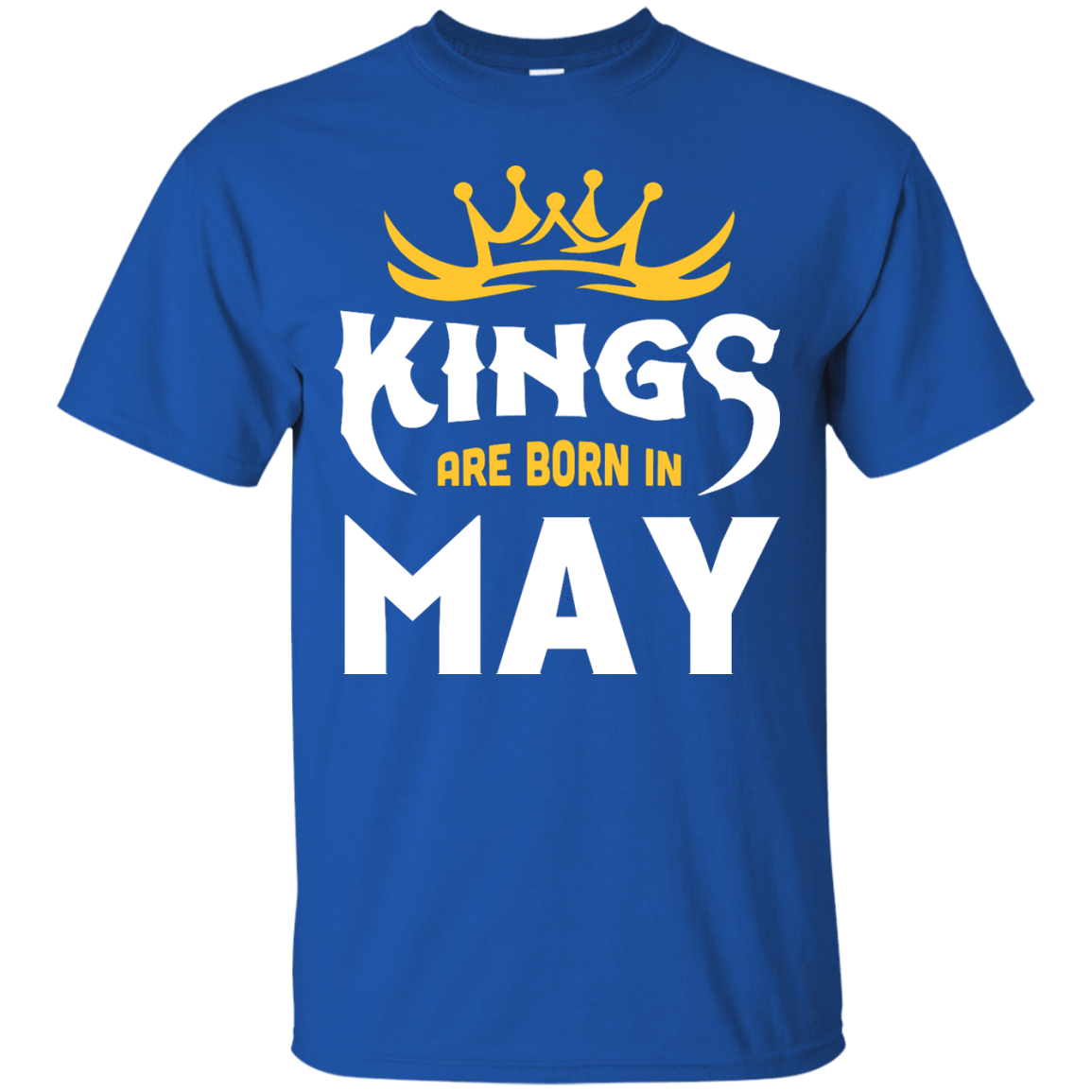 Kings Are Born In May-T-Shirt & Hoodie-Classic T-Shirt-Royal