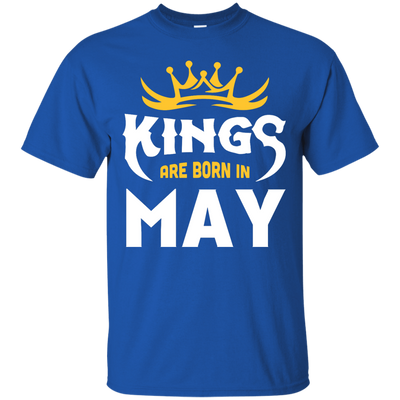 Kings Are Born In May-T-Shirt & Hoodie-Classic T-Shirt-Royal