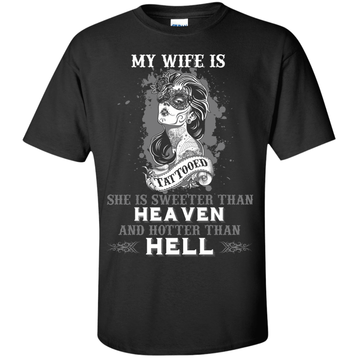 My Wife Is Tattooted-T-Shirt & Hoodie-Classic T-Shirt-Black