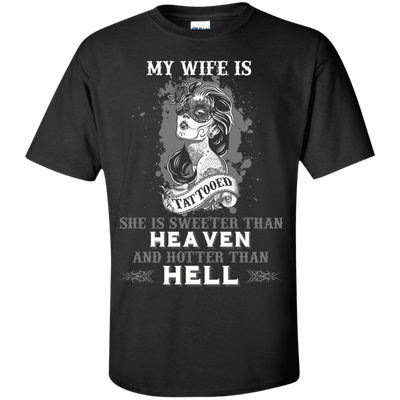 My Wife Is Tattooted-T-Shirt & Hoodie-Classic T-Shirt-Black