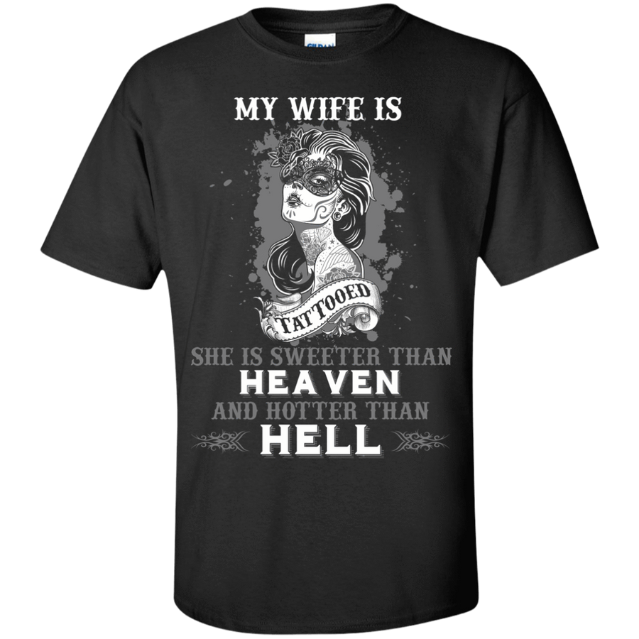 My Wife Is Tattooted-T-Shirt & Hoodie-Classic T-Shirt-Black