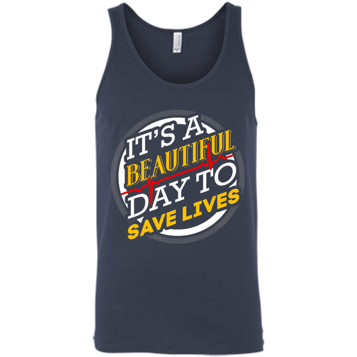 Its A Beautiful Day-T-Shirt & Hoodie-Unisex Tank-Navy