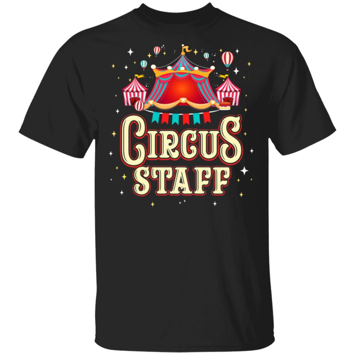 Vintage Circus Birthday Party Event Staff-T-Shirt & Hoodie-Classic T-Shirt-Black