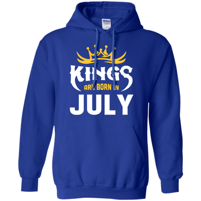 Kings Are Born In July-T-Shirt & Hoodie-Pullover Hoodie-Royal