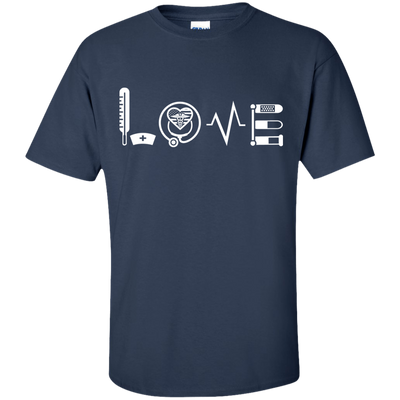 MY LOVE NURSING NURSE-T-Shirt & Hoodie-Classic T-Shirt-Navy