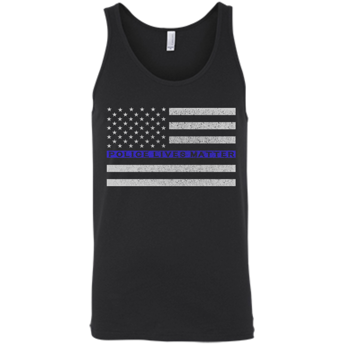 Police Lives Matter Support-T-Shirt & Hoodie-Unisex Tank-Black