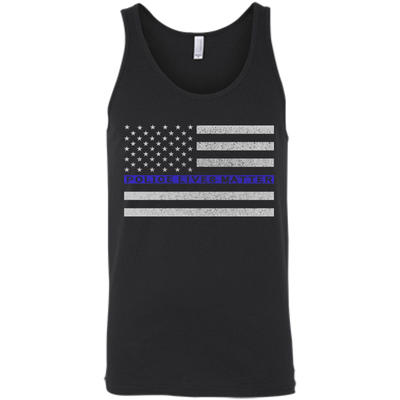 Police Lives Matter Support-T-Shirt & Hoodie-Unisex Tank-Black