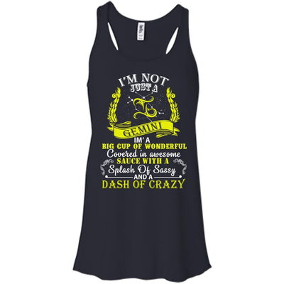 I AM NOT JUST A GEMINI-T-Shirt & Hoodie-Women's Flowy Racerback Tank-Midnight