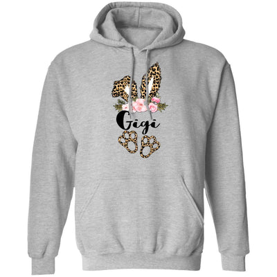 Flower Leopard Bunny Gigi Easter Day Women Gifts-T-Shirt & Hoodie-Pullover Hoodie-Sport Grey