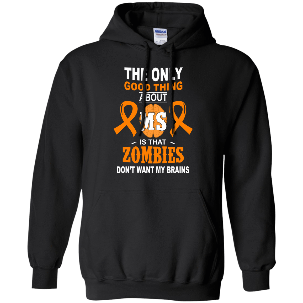 You're Saaaafe - Multiple Sclerosis-T-Shirt & Hoodie-Pullover Hoodie-Black