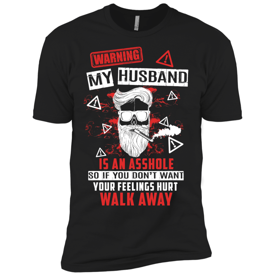 My Husband Is An A**hole-T-Shirt & Hoodie-Premium T-Shirt-Black