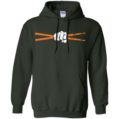 Drumsticks Drummer Awesome Music Lover Musician-T-Shirt & Hoodie-Pullover Hoodie-Forest Green