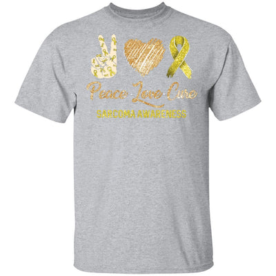 Peace Love Cure Sarcoma Awareness-T-Shirt & Hoodie-Classic T-Shirt-Sport Grey