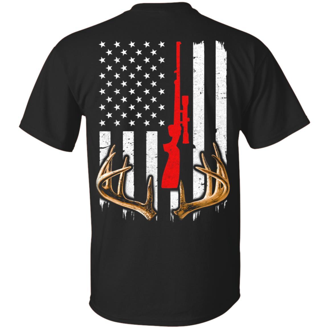 Bow Deer Hunting US Flag Deer Hunter