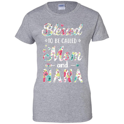 Mothers Day Gifts Blessed To Be Called Mom And Nana-T-Shirt & Hoodie-Women's T-Shirt-Sport Grey