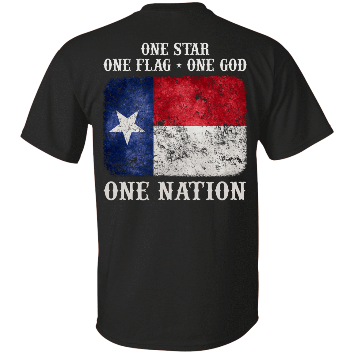 One Star One Flag One God One Nation-T-Shirt & Hoodie-Classic T-Shirt-Black