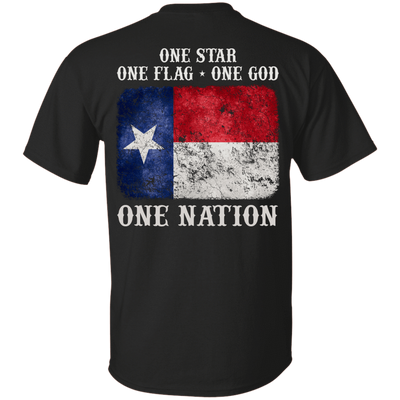 One Star One Flag One God One Nation-T-Shirt & Hoodie-Classic T-Shirt-Black