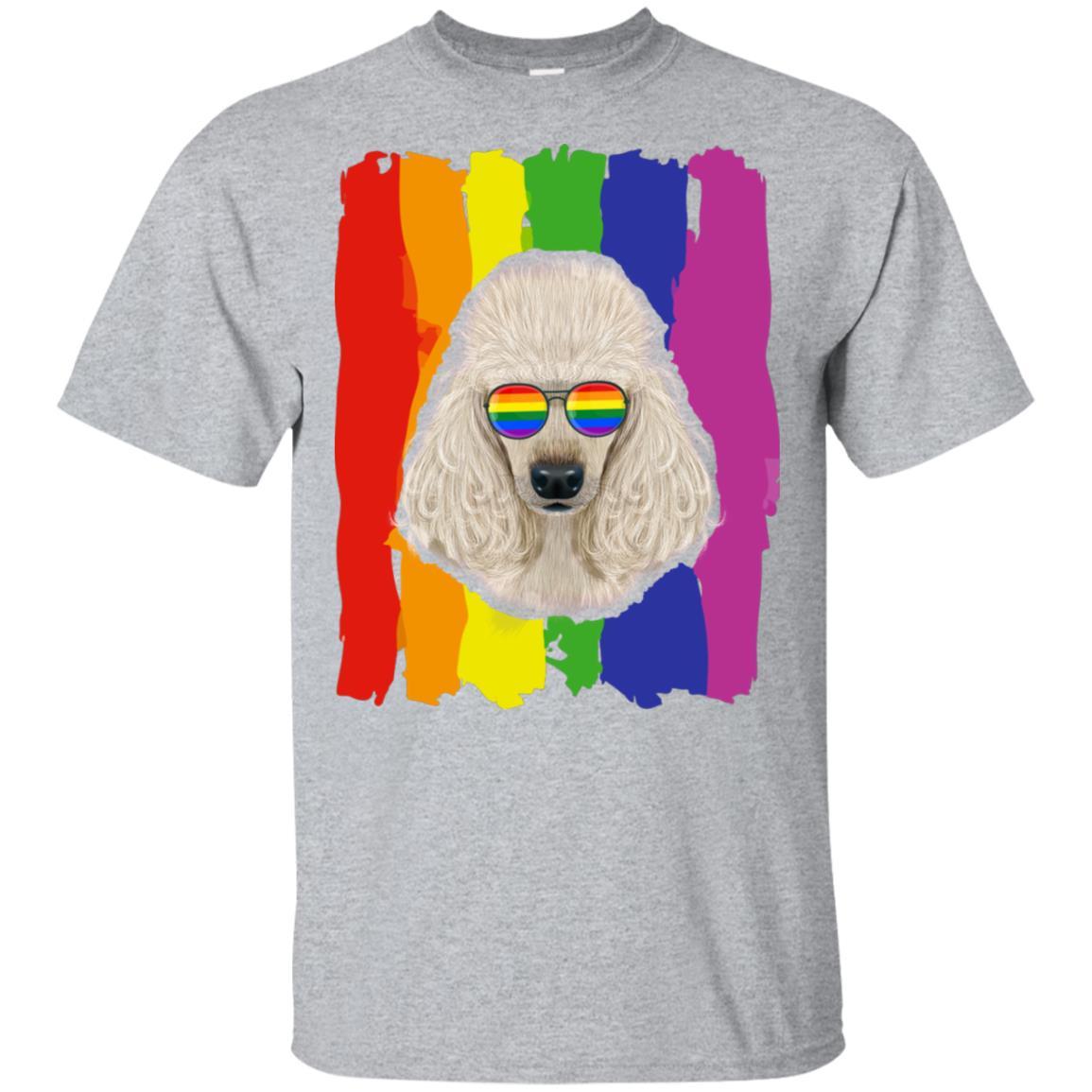 Funny Poodle LGBT LGBT Pride Gifts-T-Shirt & Hoodie-Classic T-Shirt-Sport Grey