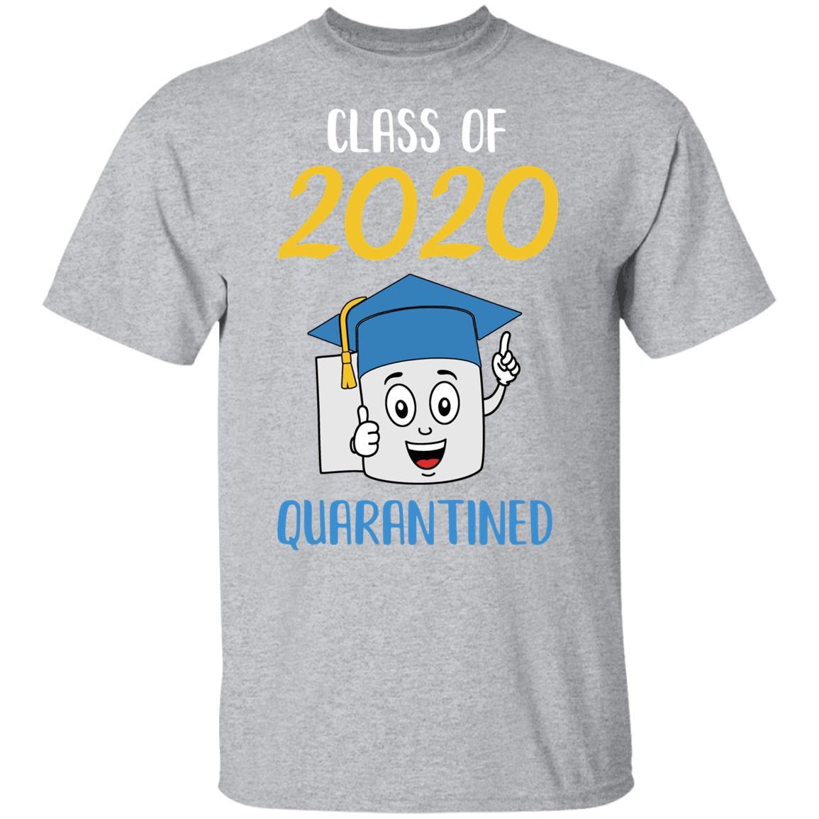 Class Of 2020 Graduating Class In Quarantine School Youth-Youth Shirt-Youth T-Shirt-Sport Grey
