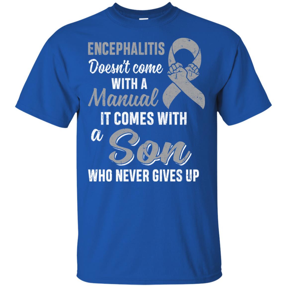 Encephalitis Awareness Son Warrior Gifts-T-Shirt & Hoodie-Classic T-Shirt-Royal