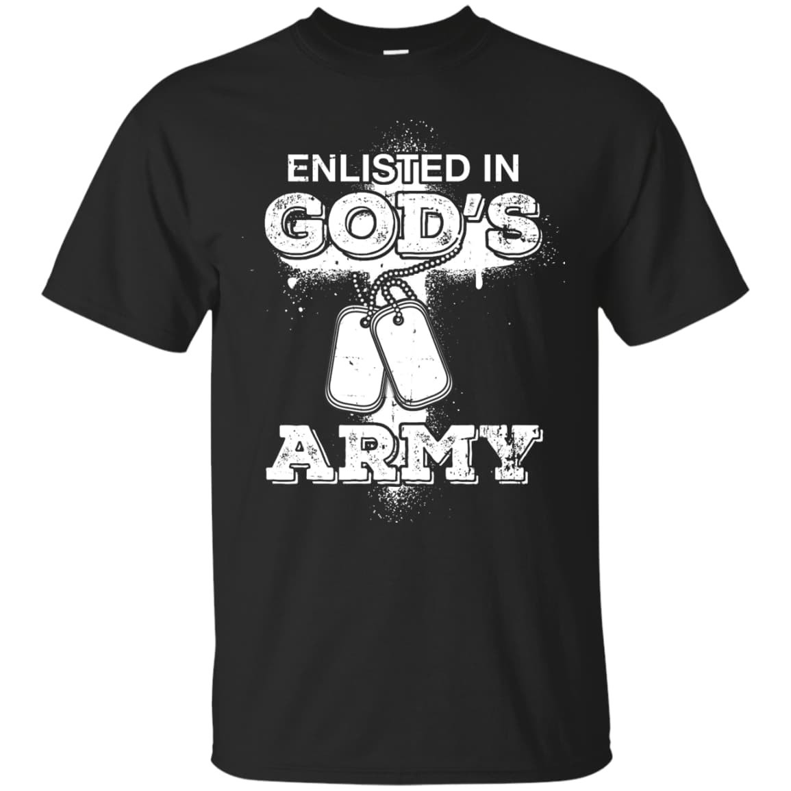 ENLISTED IN GOD'S ARMY-T-Shirt & Hoodie-Classic T-Shirt-Black