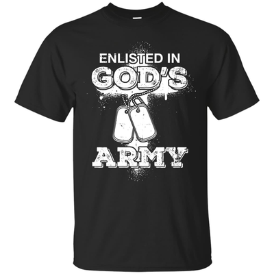 ENLISTED IN GOD'S ARMY-T-Shirt & Hoodie-Classic T-Shirt-Black