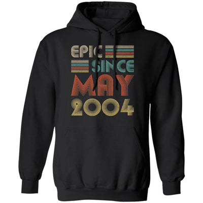 Epic Since May 2004 Vintage 17th Birthday Gifts-T-Shirt & Hoodie-Pullover Hoodie-Black
