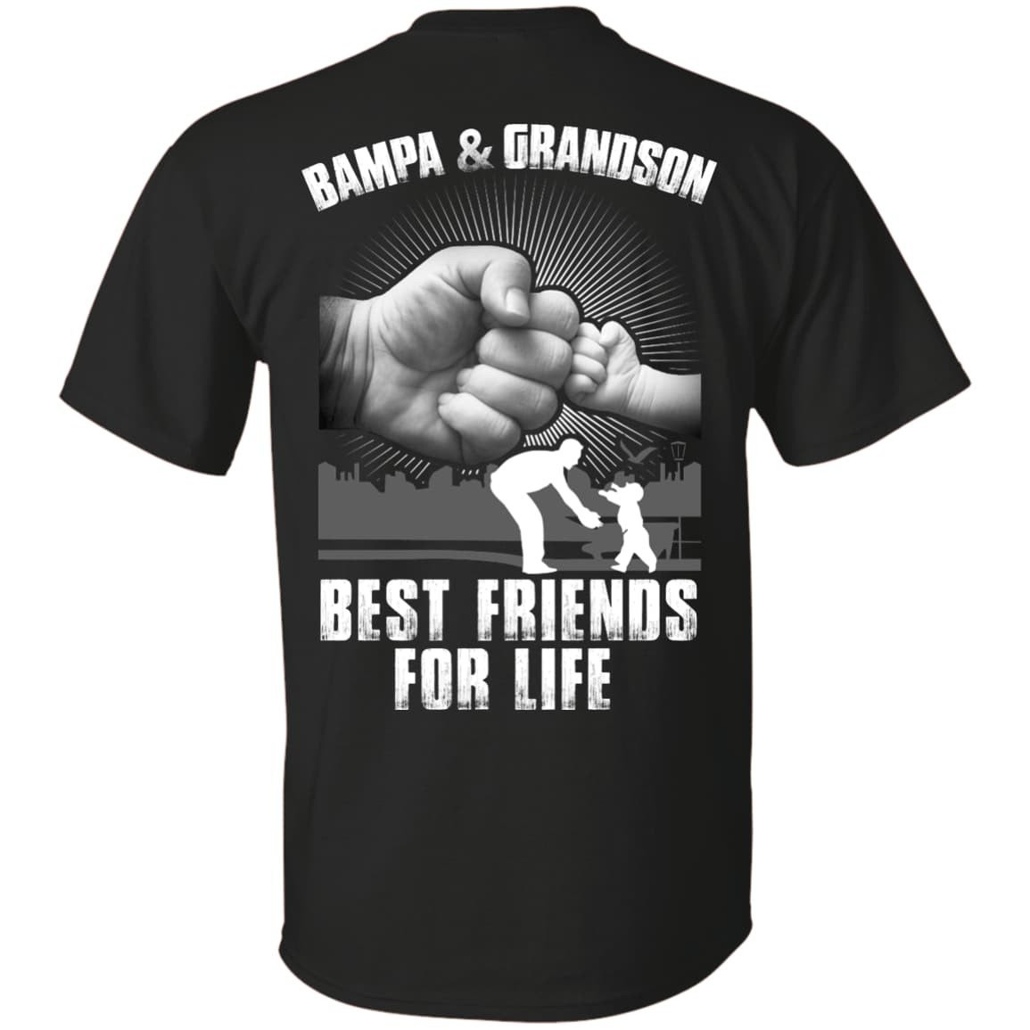 Bampa And Grandson Best Friends For Life-T-Shirt & Hoodie-Classic T-Shirt-Black