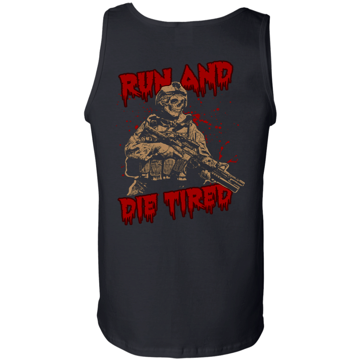 Run And Die Tired T Shirt-T-Shirt & Hoodie-Unisex Tank-Black