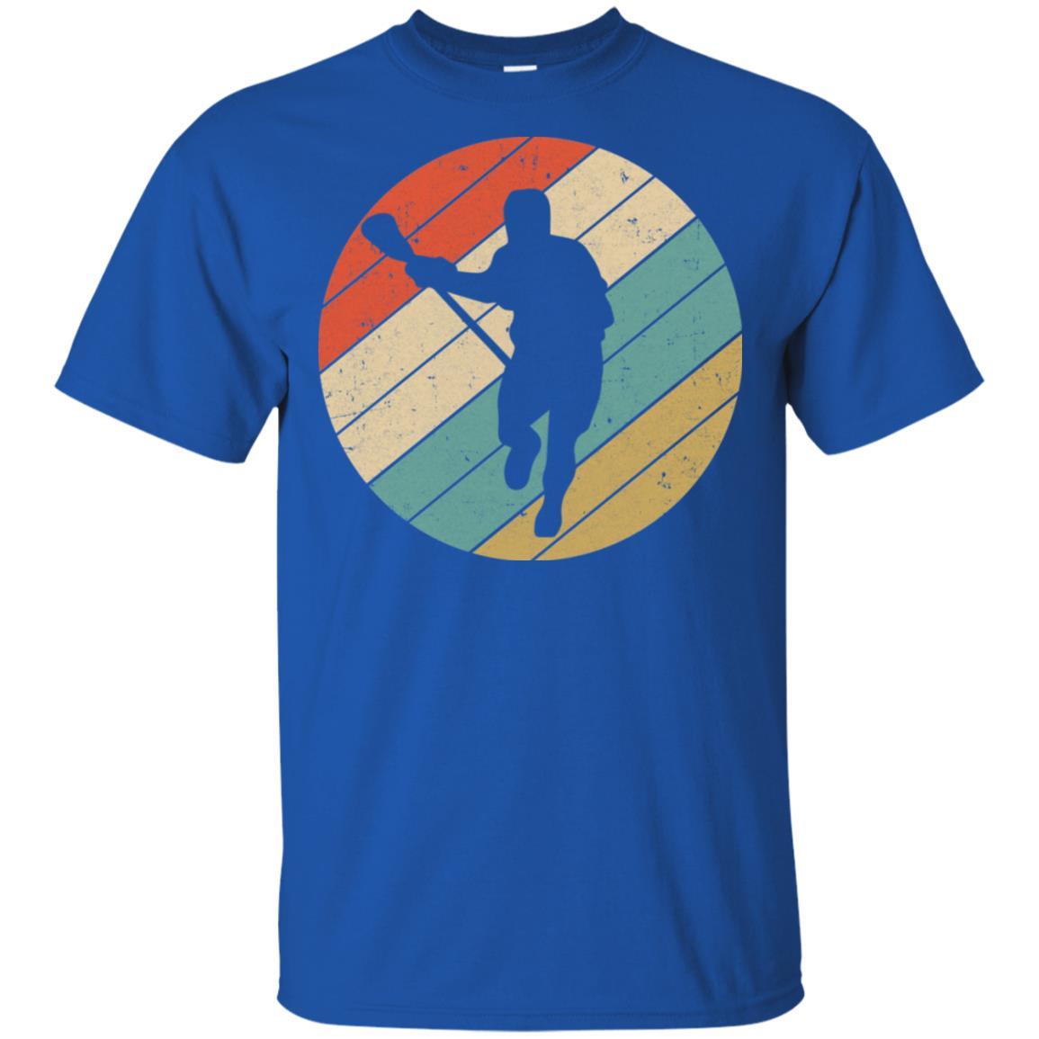 Retro Vintage Lacrosse Gifts-T-Shirt & Tank Top-Classic T-Shirt-Royal